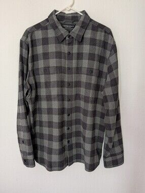 Thursday Boot Co. Buffalo Check Flannel Shirt Plaid Button Up Men's XL
